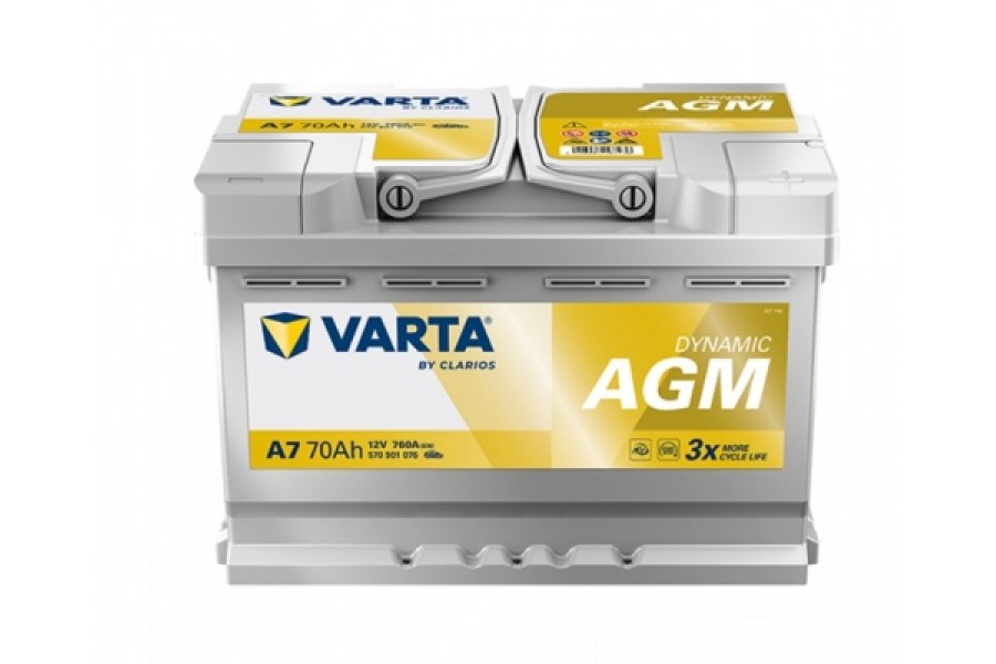 Аккумулятор Varta Silver Dynamic AGM 570 901 076 (70 A/h) 760A