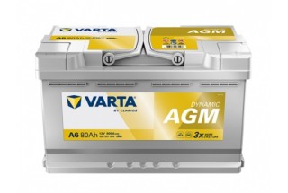 Аккумулятор Varta Silver Dynamic AGM 580 901 080 (80 A/h) 800A