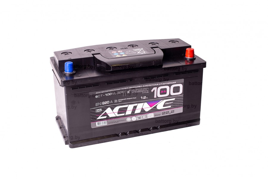 Аккумулятор АкТех Active Frost 6СТ-100 Евро