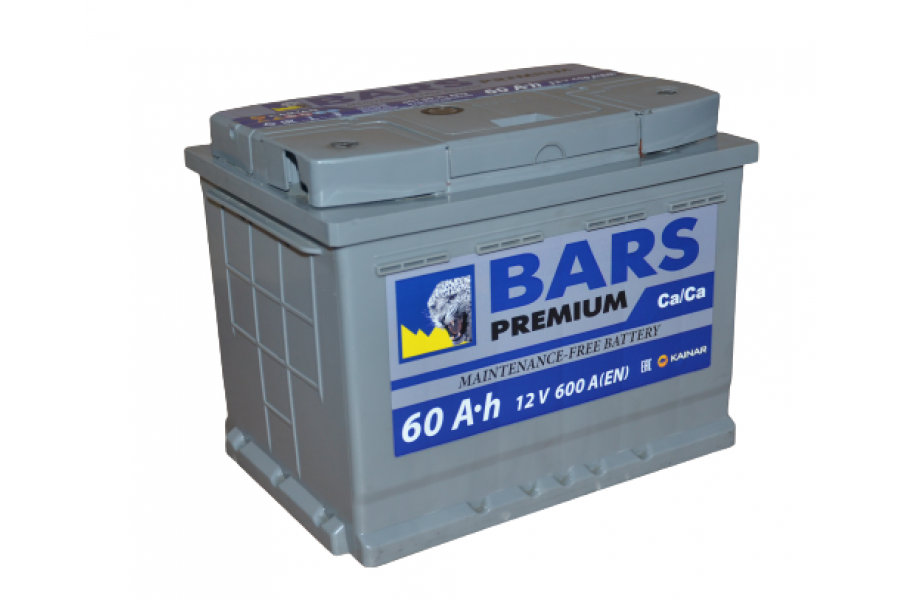 Аккумулятор BARS (Kainar) 60 a/h 600 A (EN) R+