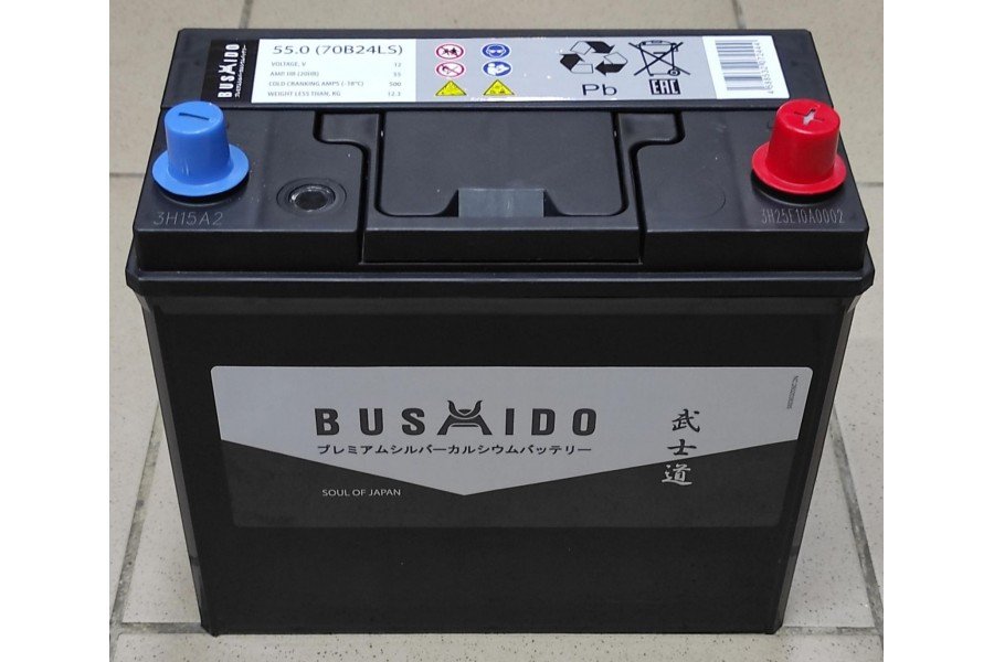 Аккумулятор Bushido Asia 55 a/h 500A R+