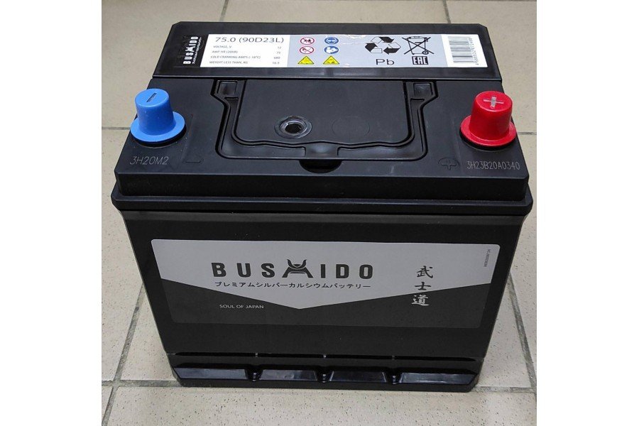 Аккумулятор Bushido Asia 75 a/h 680A R+