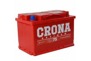 Аккумулятор CRONA 6СТ-75 A/h 600A L+