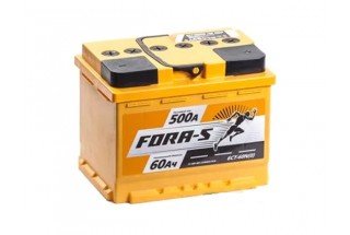 Аккумулятор FORA-S 60 A/h 500 A (EN) R+