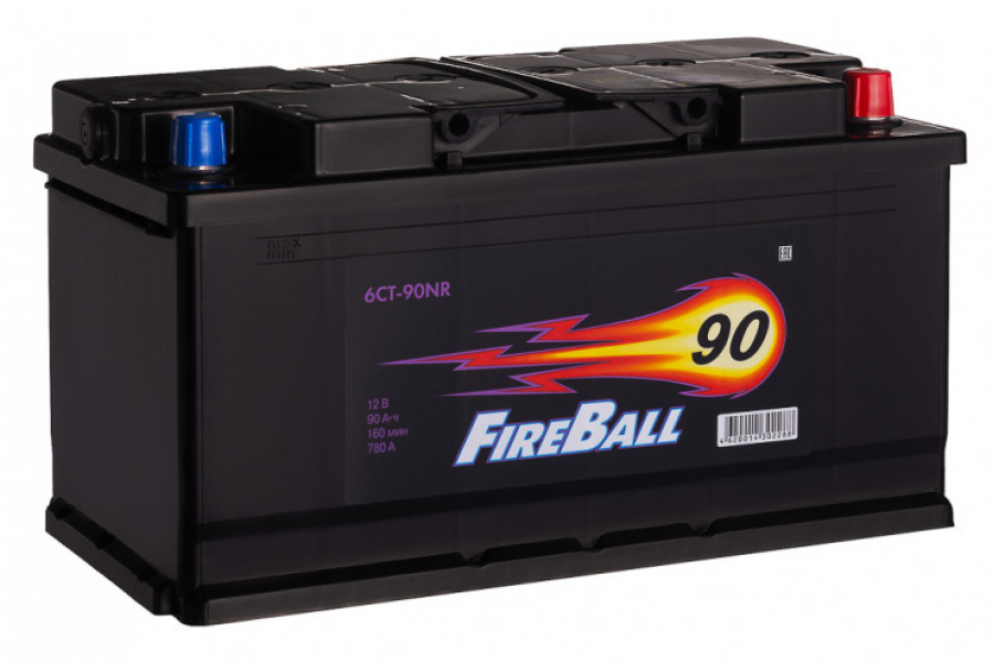 Аккумулятор FireBall 6СТ-90 A/h 780A (EN) R+