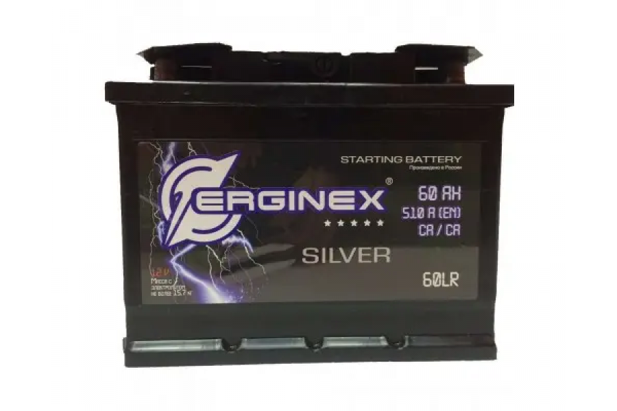 Аккумулятор Erginex 60 A/h 510A (EN) R+ Аккумулятор Erginex 60 A/h 510A (EN) R+