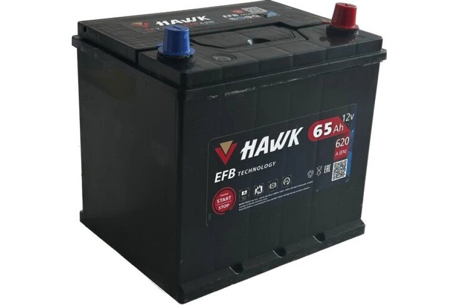 Аккумулятор HAWK EFB Asia 65 JR+ 620A