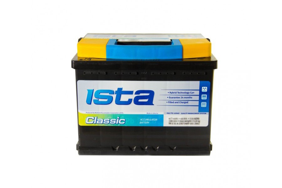 Аккумулятор ISTA CLASSIC (75 A/h), 600А