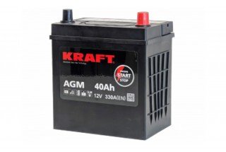 Аккумулятор KRAFT AGM 40 R+