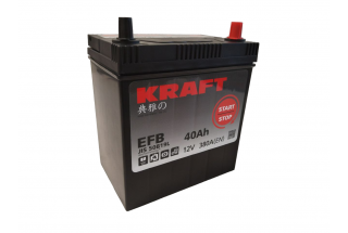 Аккумулятор KRAFT EFB Asia 40 JR+