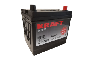 Аккумулятор KRAFT EFB Asia 60 JR+