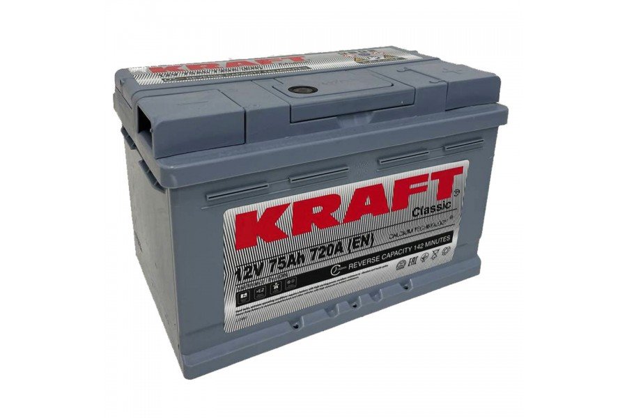 Аккумулятор KRAFT Classic 75 R+ низ Аккумулятор KRAFT Classic 75 R+ низ