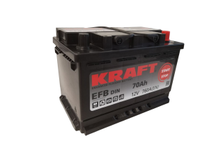 Аккумулятор KRAFT EFB 70 R+