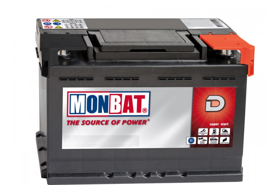 Аккумулятор MonBat (65 A/h), 630A R+ низкий