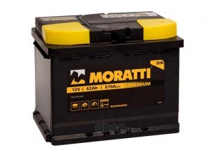 Аккумулятор Moratti Premium 62 a/h 610 A (EN) R+