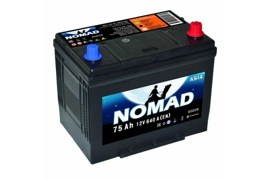 Аккумулятор NOMAD ASIA 6СТ-75 АПЗ о.п. 85D26L