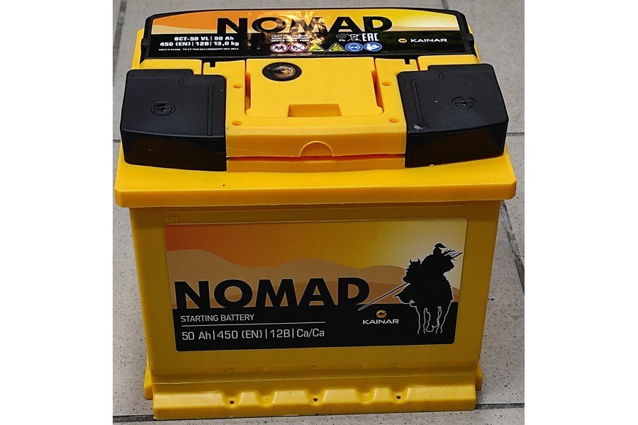 Аккумулятор NOMAD Premium 6СТ-50 a/h 450 A R+