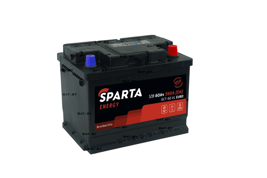 Аккумулятор SPARTA ENERGY 6СТ-60LB Евро