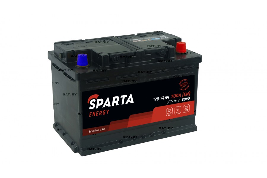 Аккумулятор SPARTA ENERGY 6СТ-74LB Евро Аккумулятор SPARTA ENERGY 6СТ-74LB Евро