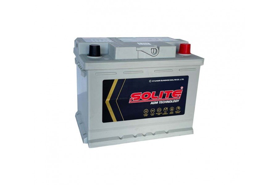 Аккумулятор Solite AGM 60 А/ч 640 А (EN) R+ Аккумулятор Solite AGM 60 А/ч 640 А (EN) R+