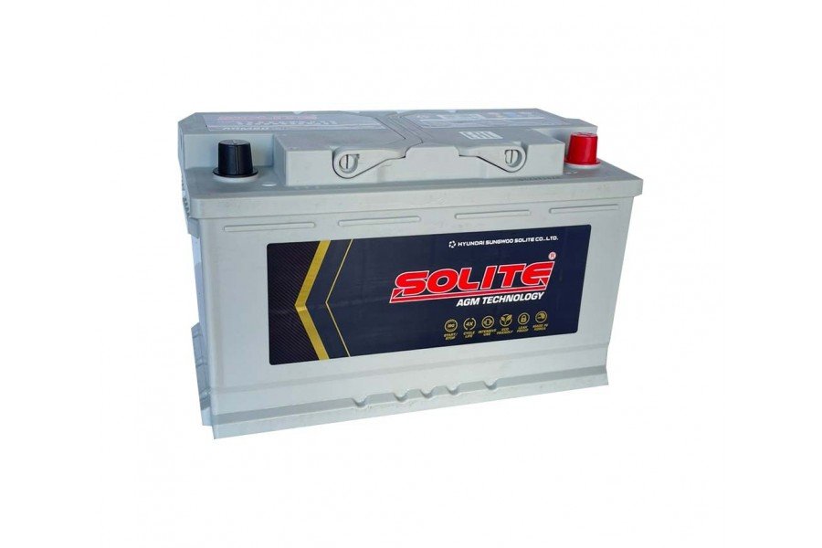 Аккумулятор Solite AGM 80 А/ч 800 А (EN) R+ Аккумулятор Solite AGM 80 А/ч 800 А (EN) R+