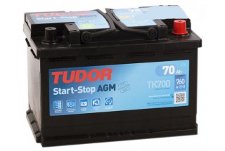 Аккумулятор TUDOR Start-Stop AGM TK700 70 A/h 760A R+