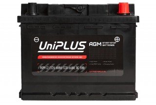Аккумулятор UniPLUS AGM 60 a/h 660A R+