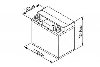 Аккумулятор UniPlus AGM EBZ 7-3-1 6 a/h
