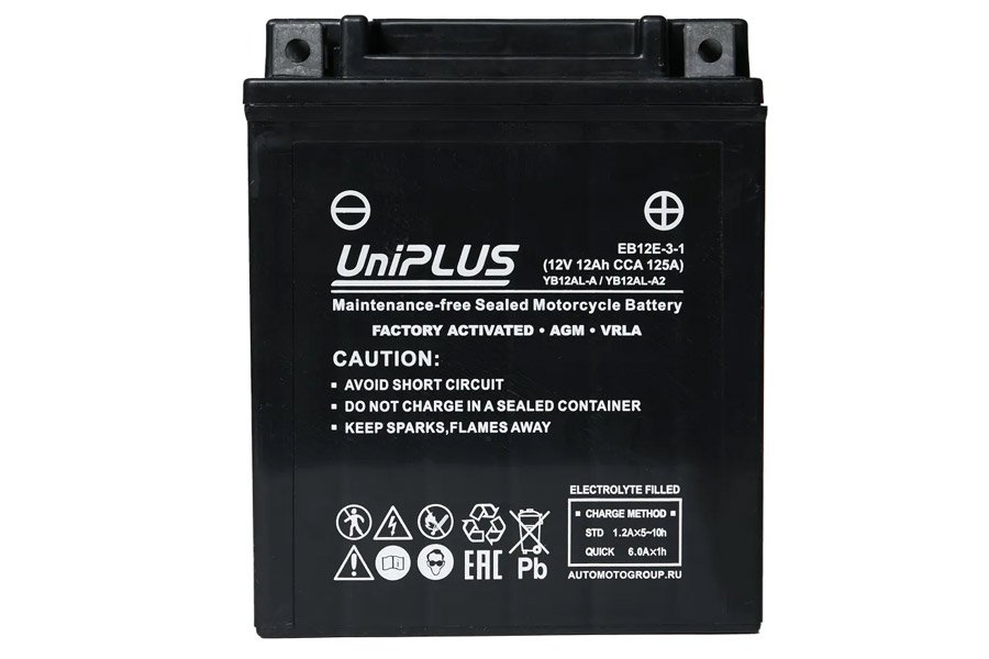 Аккумулятор UniPlus EB12E-3-1 12a/h