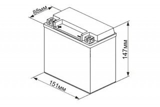 Аккумулятор UniPlus EB14C-4 12 a/h