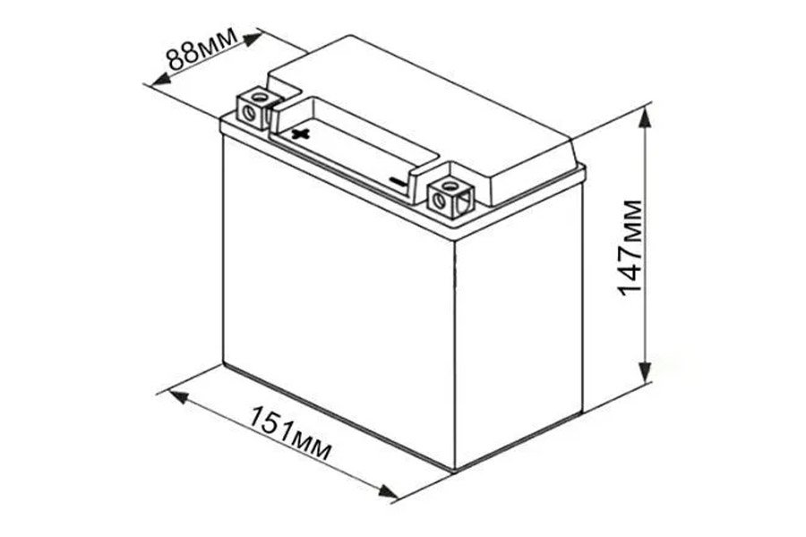 Аккумулятор UniPlus EB14C-4 12 a/h