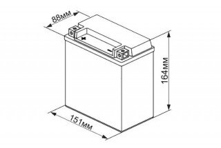 Аккумулятор UniPlus EB20CH-4 18 a/h