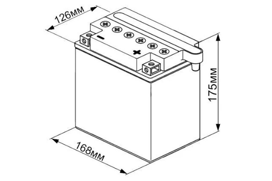 Аккумулятор UniPlus EB30-3 30 a/h