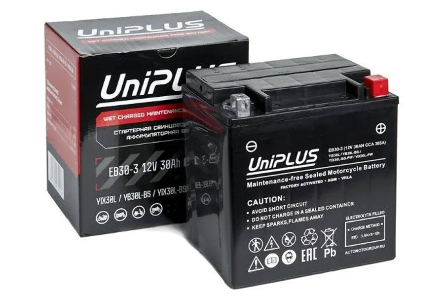 Аккумулятор UniPlus EB30-3 30 a/h
