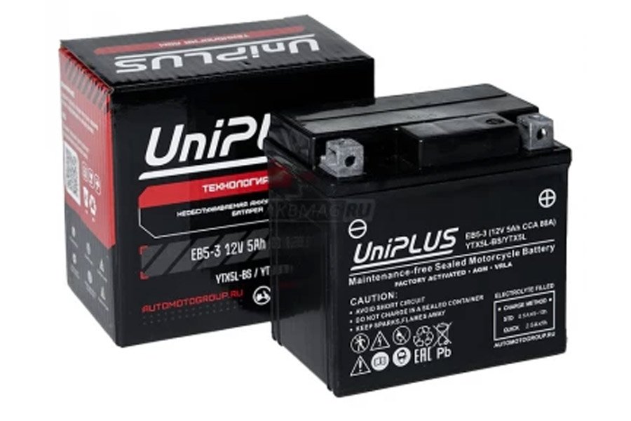Аккумулятор UniPlus EB5-3 5a/h
