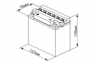 Аккумулятор UniPlus AGM EB 9A-4 9a/h