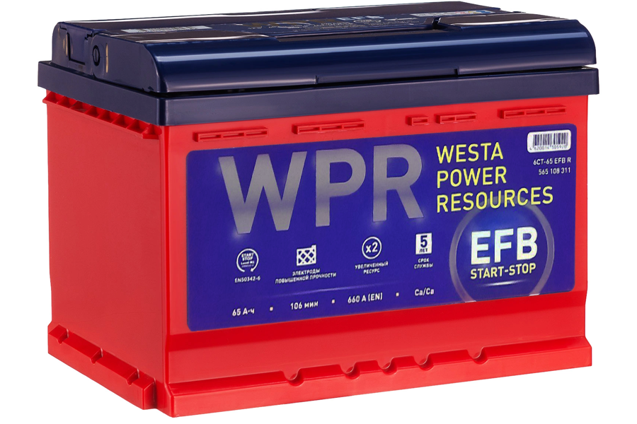 Аккумулятор WPR Premium 65 a/h 660A R+