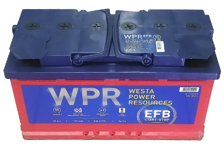 Аккумулятор WPR Premium EFB 95 a/h 850A R+
