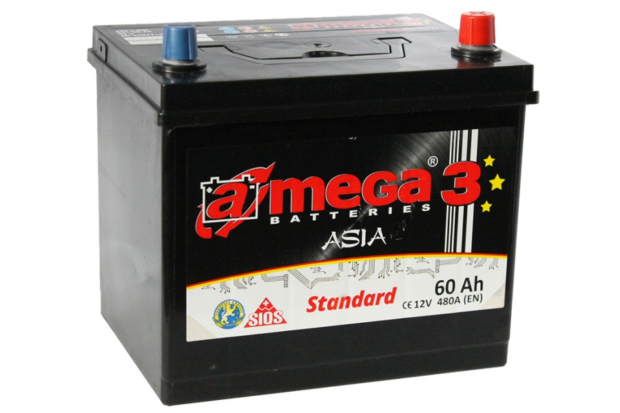 Аккумулятор A-mega Asia Standard 60 JR