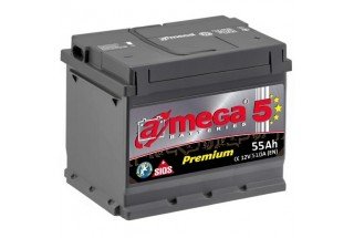 Аккумулятор A-mega Premium 55 R+/L+ 510A (EN)