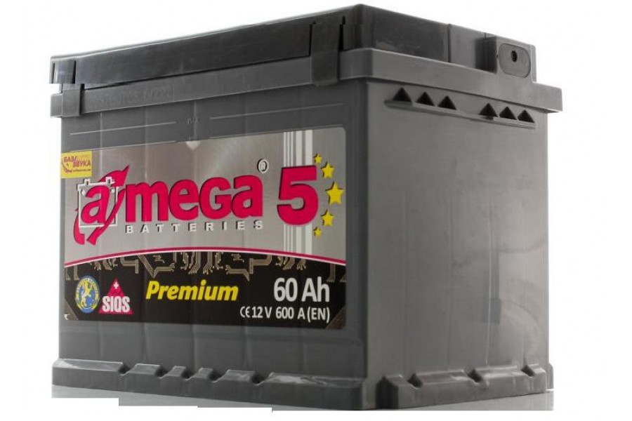 Аккумулятор A-mega Premium 60 L+/R+ 600 A (EN)