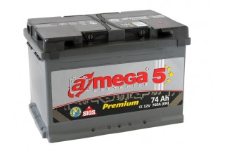 Аккумулятор A-mega Premium 74 L+/R+ 760 A (EN)