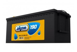 Аккумулятор АКОМ 190 A/h 1200А R+
