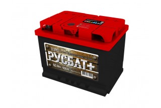 Аккумулятор РУСБАТ+ 6СТ-60 A/h 500 A(EN).
