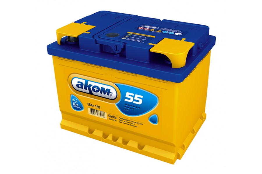 Аккумулятор Akom 55 A/h 520(EN) Аккумулятор Akom 55 A/h 520(EN)