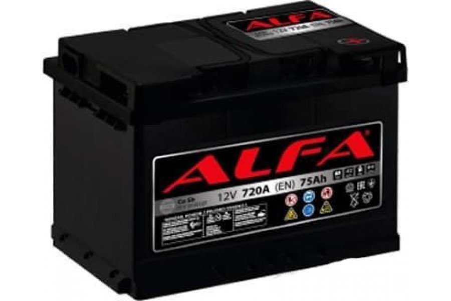 Аккумулятор ALFA Hybrid 75 А/ч 720A R+ Аккумулятор ALFA Hybrid 75 А/ч 720A R+