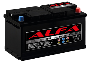 Аккумулятор ALFA Hybrid 100 А/ч 850A R+