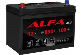 Аккумулятор ALFA Asia 100 А/ч 830A L+