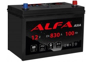Аккумулятор ALFA Asia 100 А/ч 830A R+