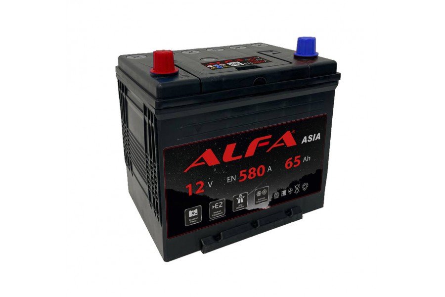 Аккумулятор ALFA Asia 65 А/ч 580A L+ Аккумулятор ALFA Asia 65 А/ч 580A L+